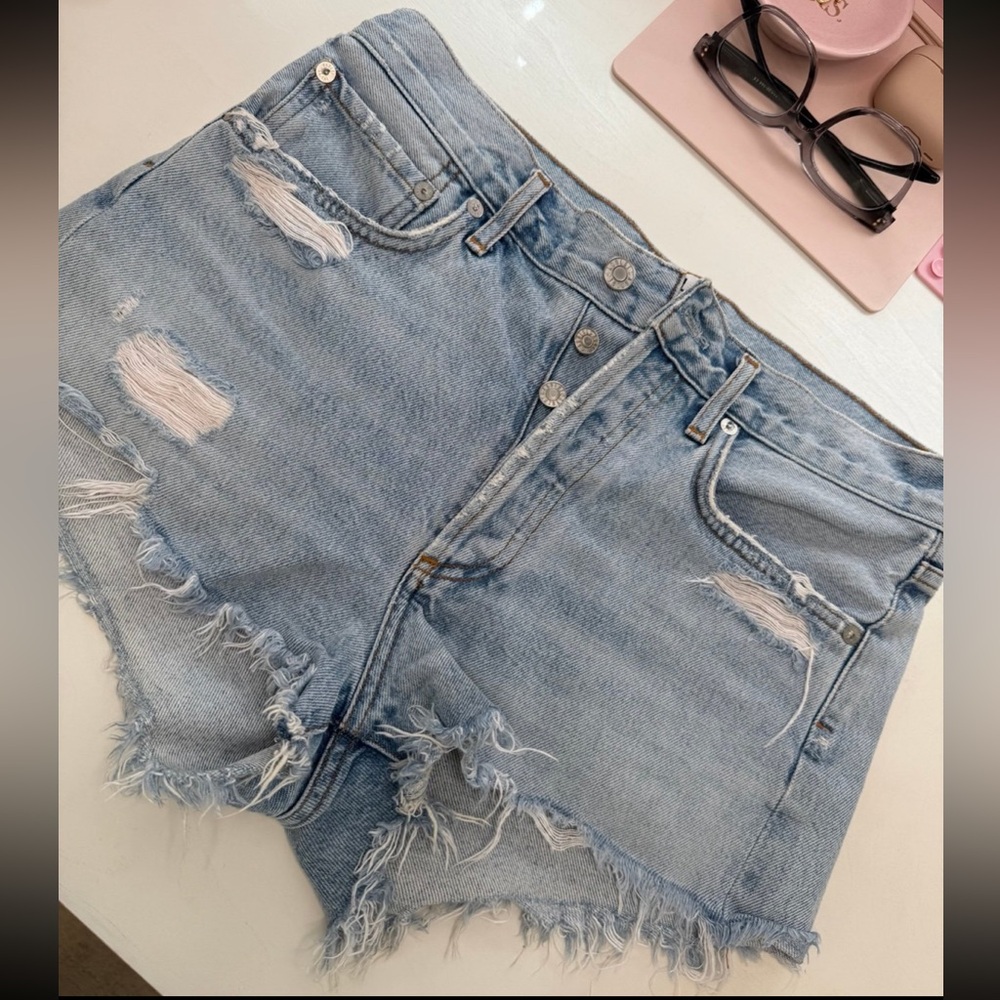 AGOLDE Distressed Cutoff Shorts - 25